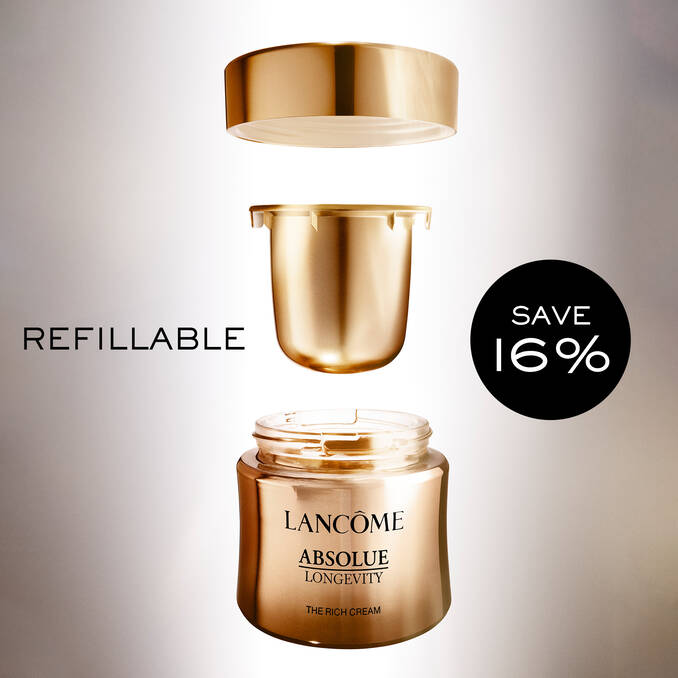 Lancome Absolue Rich Cream refillable jar design